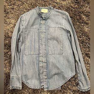 JUST ANTHROPOLOGY denim shirt XS